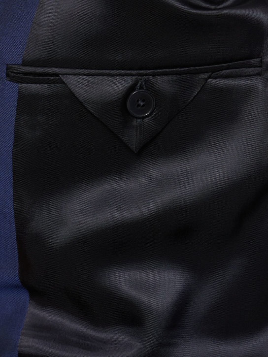 Zegna: Wool & mohair tailored suit - Utility Blue - men_6 | Luisa Via Roma