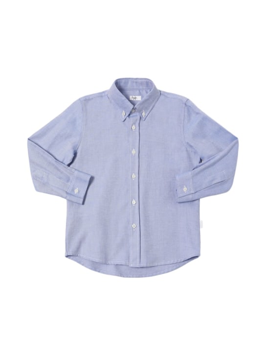 Il Gufo: Cotton oxford shirt - Light Blue - kids-boys_0 | Luisa Via Roma