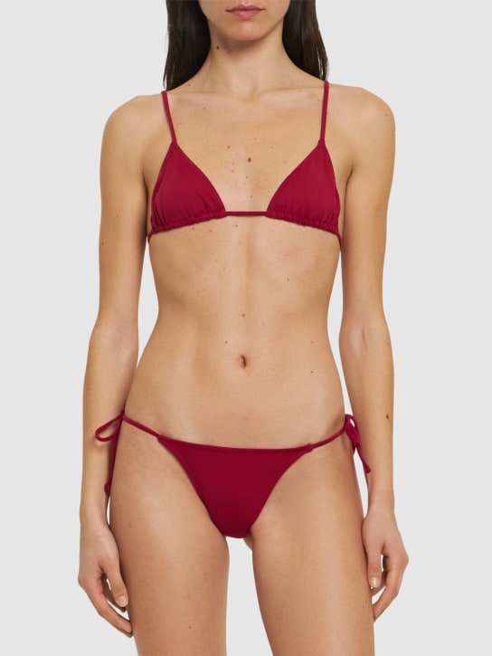 Tropic Of C: Equator triangle bikini top - Red - women_1 | Luisa Via Roma