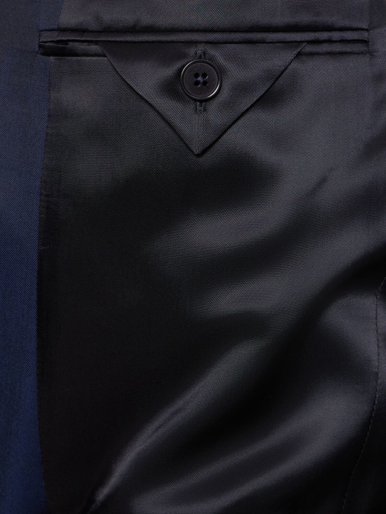 Zegna: Wool & mohair tailored suit - Dark Blue - men_6 | Luisa Via Roma