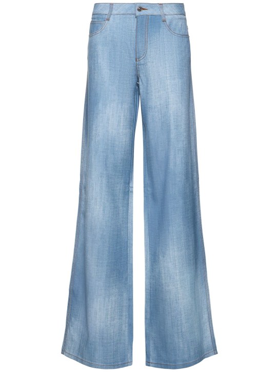 Ermanno Scervino: Denim straight jeans - Blue - women_0 | Luisa Via Roma