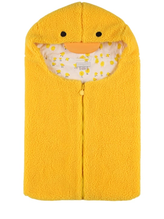 Stella Mccartney Kids: Poly fleece sleeping bag - Yellow - kids-girls_0 | Luisa Via Roma