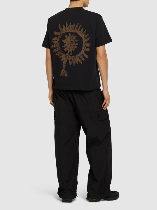 Roa: 코튼 크루넥 티셔츠 - 블랙 - men_1 | Luisa Via Roma