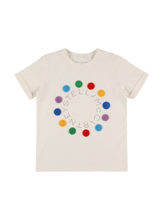 Stella McCartney Kids: コットンジャージーTシャツ - kids-girls_0 | Luisa Via Roma