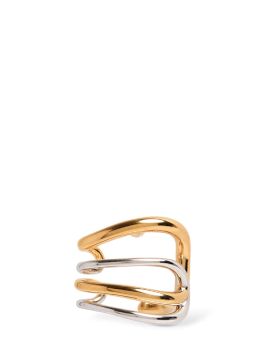 Charlotte Chesnais: Bo Daisy vermeil & silver ear cuff - women_0 | Luisa Via Roma