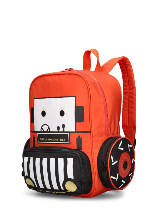 Stella Mccartney Kids: Printed poly backpack - Red/Multi - kids-boys_1 | Luisa Via Roma