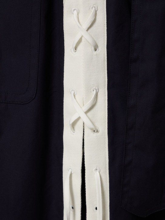 Cotton poplin maxi shirt dress - Dries Van Noten - Women | Luisaviaroma