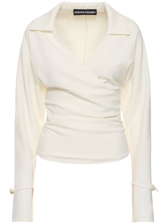 Andreadamo: 科技织物衬衫 - 白色 - women_0 | Luisa Via Roma