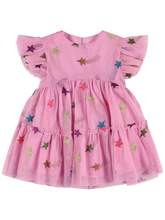 Stella Mccartney Kids: Embroidered tulle dress - Pembe - kids-girls_0 | Luisa Via Roma
