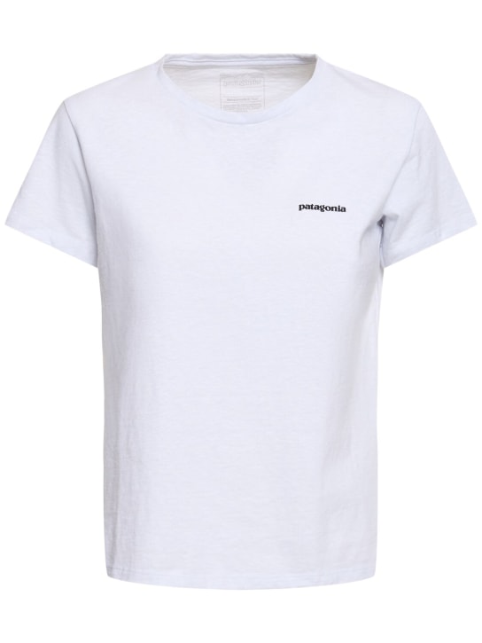 Patagonia: T-Shirt "P-6 Logo Responsibili-Tee" - Weiß - women_0 | Luisa Via Roma