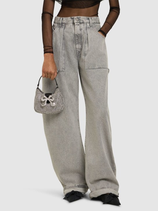 Self-portrait: Crescent Diamante Bow shoulder bag - women_1 | Luisa Via Roma