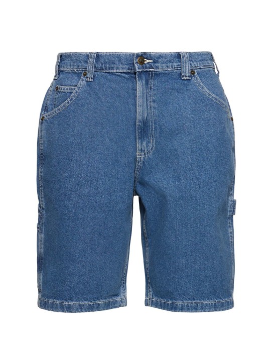 Dickies: Garyville cotton denim shorts - Klasik Mavi - men_0 | Luisa Via Roma