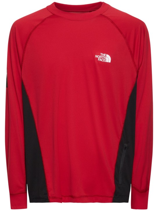 The North Face: Soukuu trail run long sleeve t-shirt - Chilly Pepper - men_0 | Luisa Via Roma
