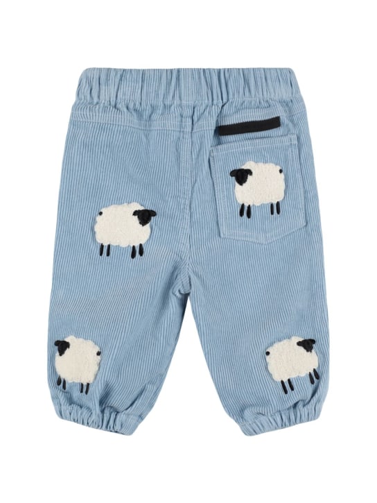 Stella Mccartney Kids: Pantalones de pana de algodón - Azul Claro - kids-boys_1 | Luisa Via Roma