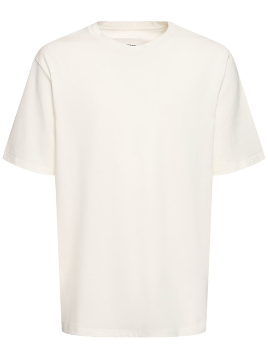 Jil Sander: Camiseta de jersey - Coconut - men_0 | Luisa Via Roma