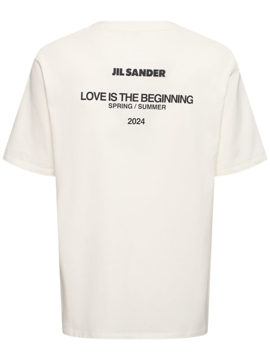 Jil Sander: Cotton jersey long t-shirt - men_4 | Luisa Via Roma