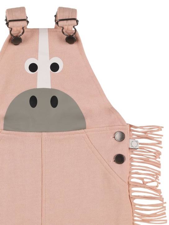 Stella Mccartney Kids: Printed cotton overalls - Pink - kids-girls_1 | Luisa Via Roma