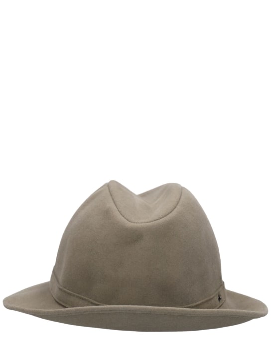 Borsalino: 4.5cm Pocket wool felt hat - men_0 | Luisa Via Roma