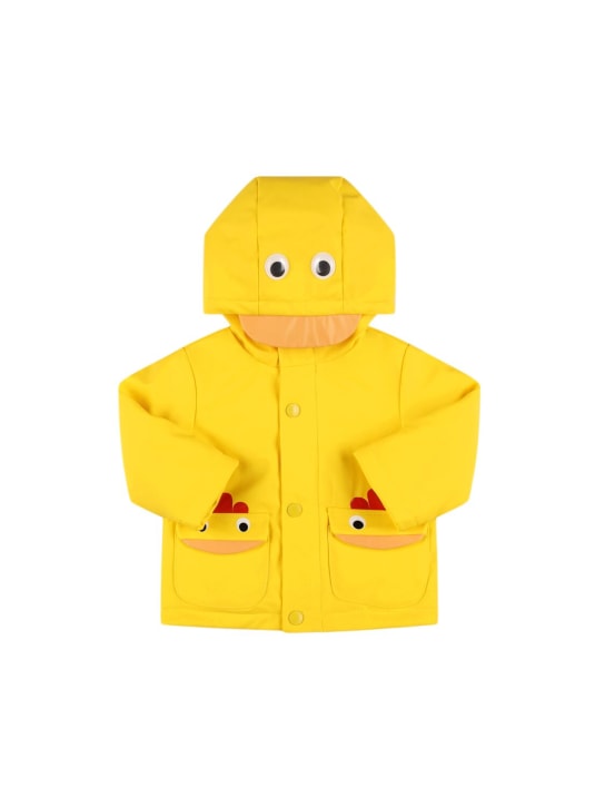 Stella Mccartney Kids: Printed poly raincoat - Yellow - kids-boys_0 | Luisa Via Roma