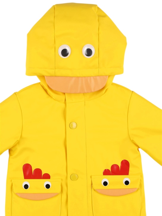 Stella Mccartney Kids: Printed poly raincoat - Yellow - kids-boys_1 | Luisa Via Roma
