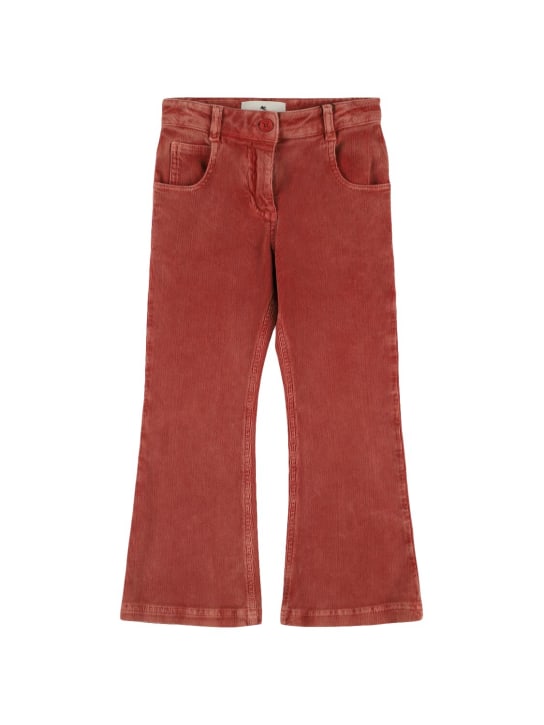 Etro: コットンベルベットパンツ - kids-girls_0 | Luisa Via Roma