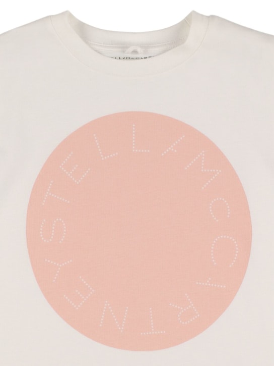 Stella Mccartney Kids: T-shirt en jersey de coton imprimé - Blanc - kids-girls_1 | Luisa Via Roma