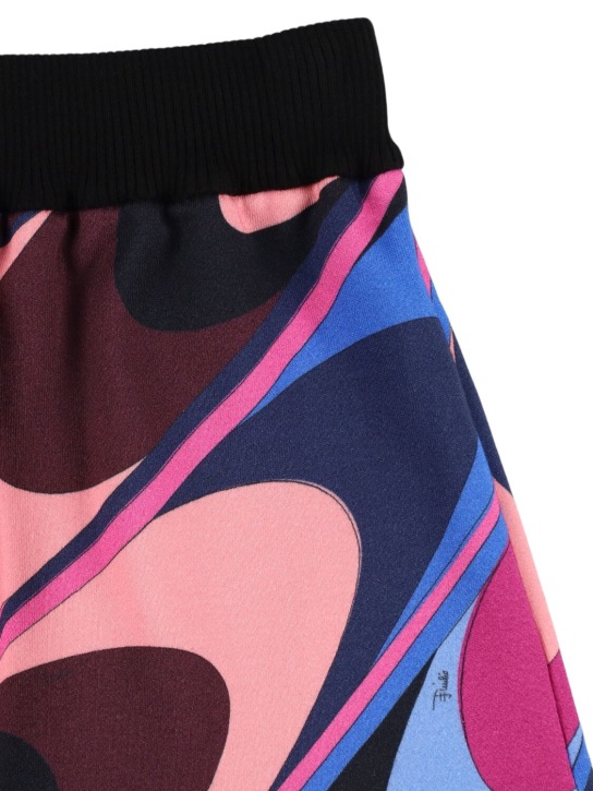 Pucci: Falda de algodón estampado - Púrpura/Multi - kids-girls_1 | Luisa Via Roma