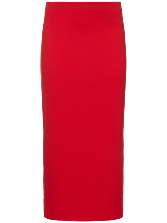 Andreadamo: 科技织物开叉迷笛半身裙 - 红色 - women_0 | Luisa Via Roma