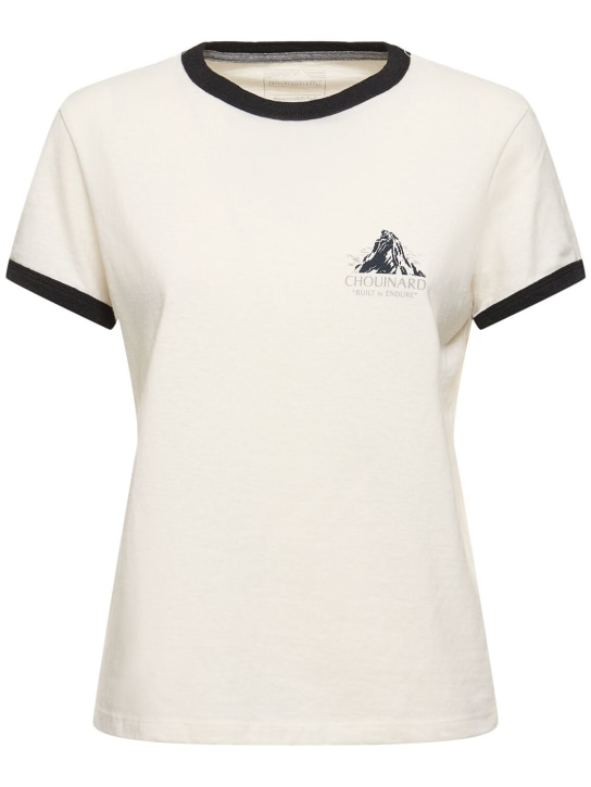 Patagonia: T-Shirt „Chouinard Crest Ringer Responsibili-Tee“ - Beige - women_0 | Luisa Via Roma