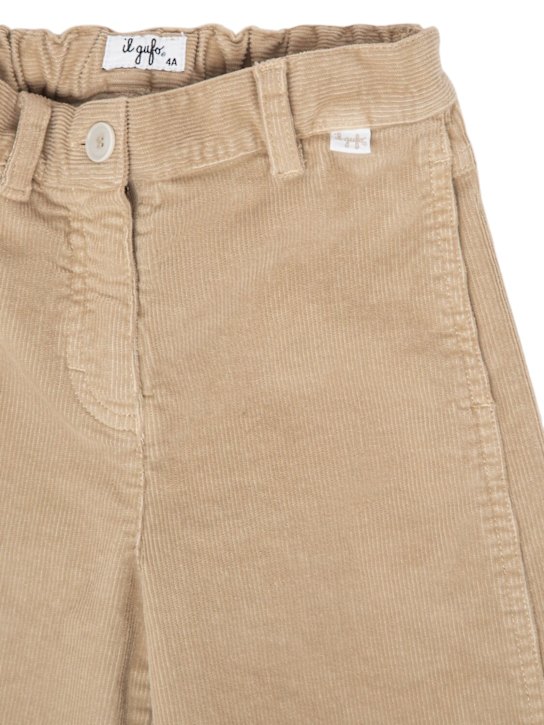 Il Gufo: Pantaloni in cotone millerighe stretch - kids-girls_1 | Luisa Via Roma