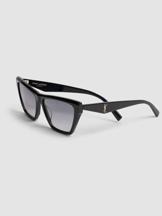 Saint Laurent: M103 Rectangle acetate sunglasses - Black - men_1 | Luisa Via Roma