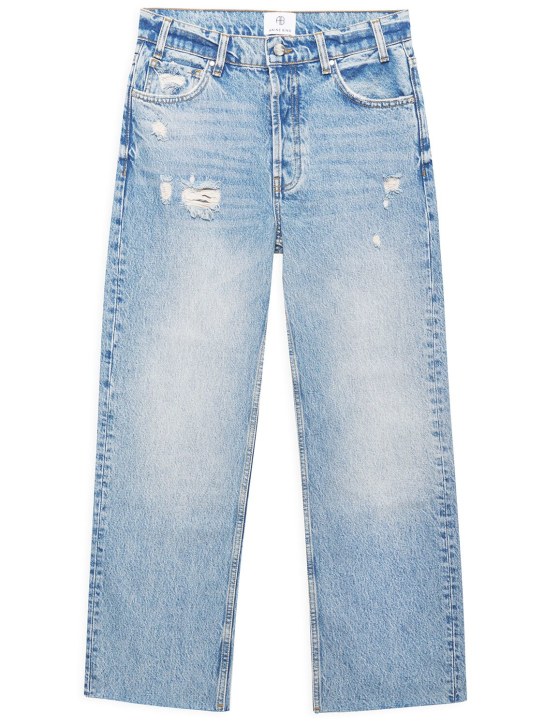 ANINE BING: Gavin straight cotton jeans - women_0 | Luisa Via Roma