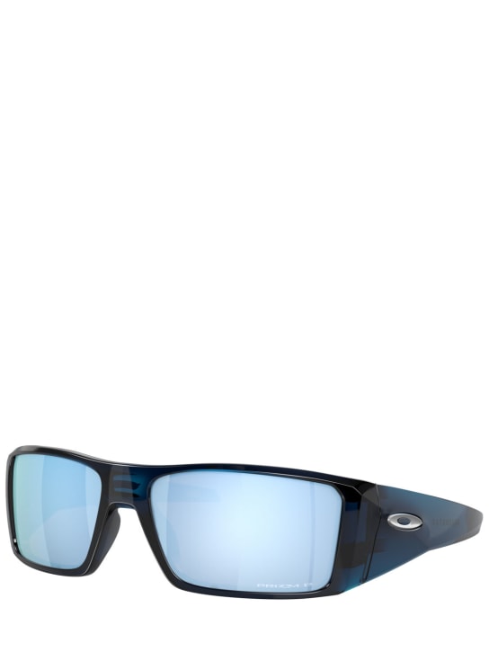 Oakley: Heliostat squared sunglasses - Blue - men_1 | Luisa Via Roma