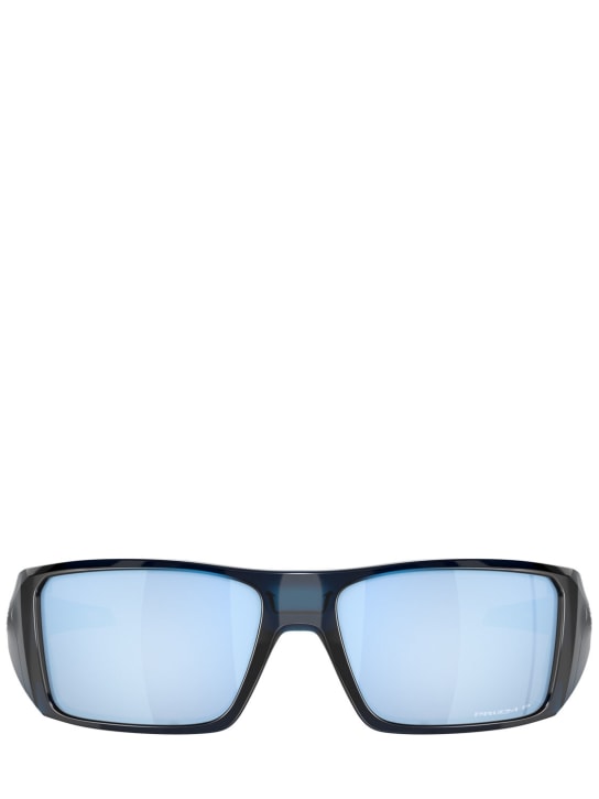 Oakley: Rechteckige Sonnenbrille „Heliostat“ - Blau - women_0 | Luisa Via Roma