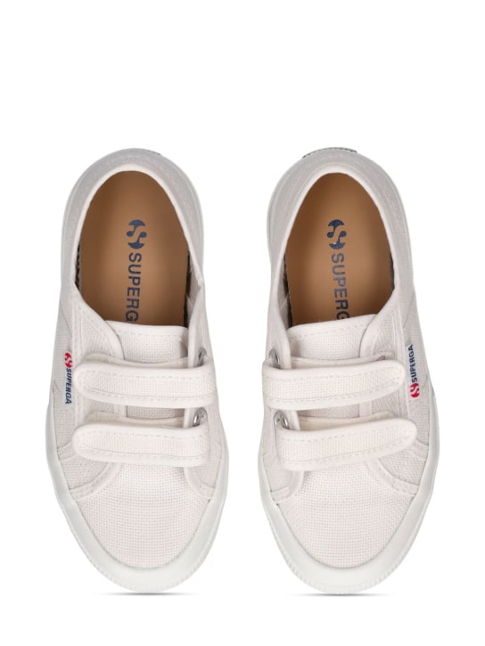 Superga: Sneakers en toile 2750-Cotjstrap Classic - Blanc - kids-girls_1 | Luisa Via Roma
