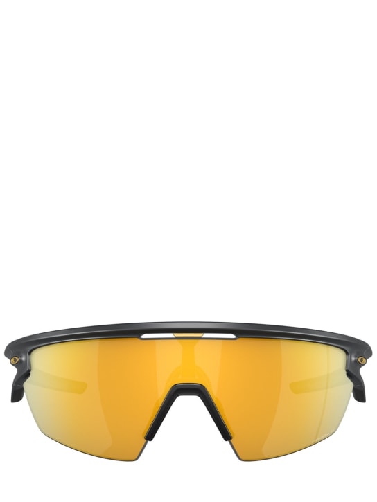 Oakley: Sphaera mask sunglasses - Gold/Black - men_0 | Luisa Via Roma