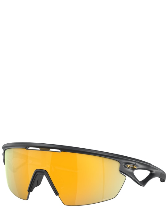 Oakley: Sphaera mask sunglasses - Gold/Black - men_1 | Luisa Via Roma