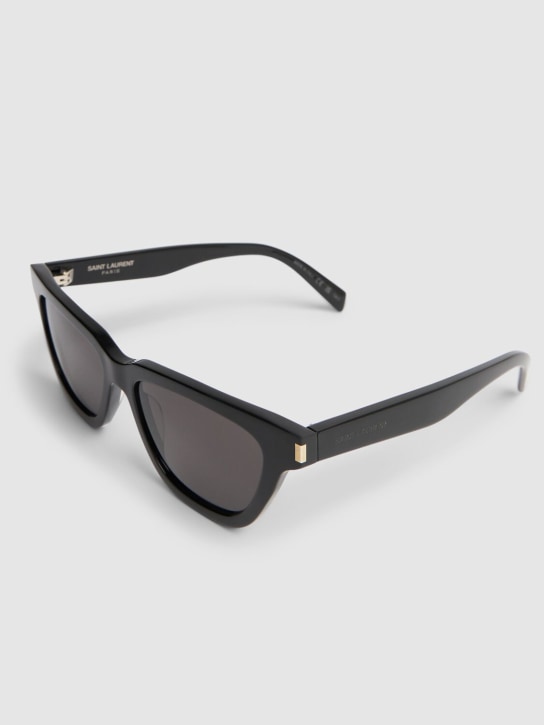 Saint Laurent: YSL SL 462 Round acetate sunglasses - Black - men_1 | Luisa Via Roma