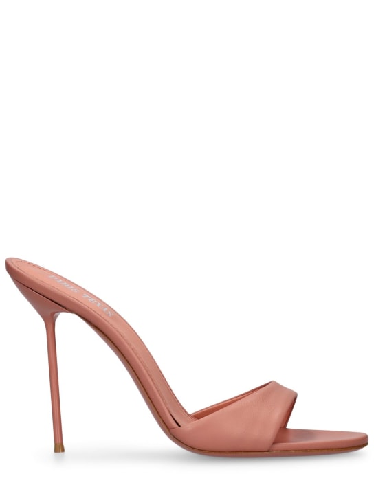 Paris Texas: Zapatos mules de piel 105mm - Nude - women_0 | Luisa Via Roma