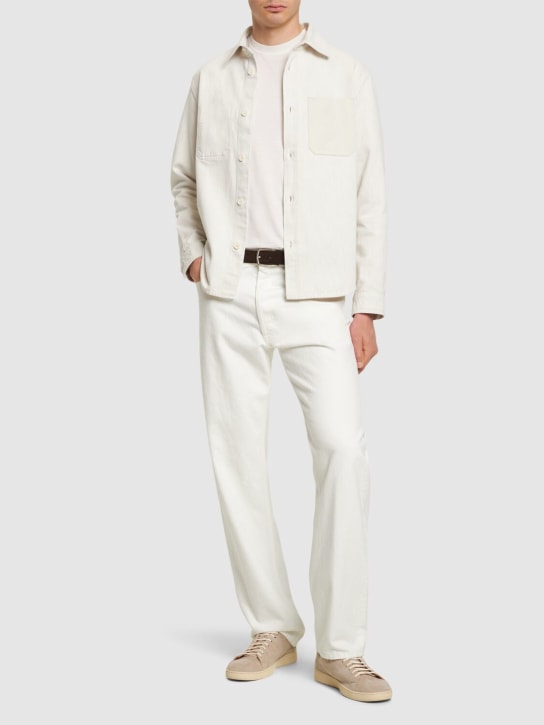 Zegna: Overshirt aus Baumwolle „Pure“ - Weiß - men_1 | Luisa Via Roma