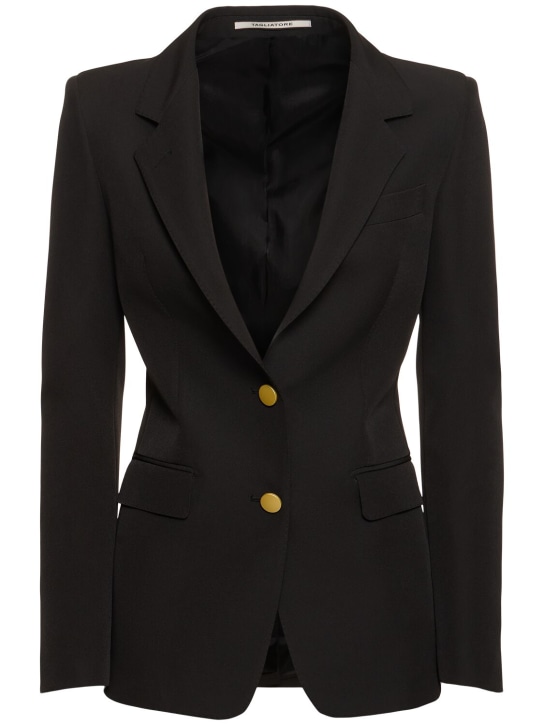 Tagliatore 0205: Parigi单排扣西服夹克 - 黑色 - women_0 | Luisa Via Roma