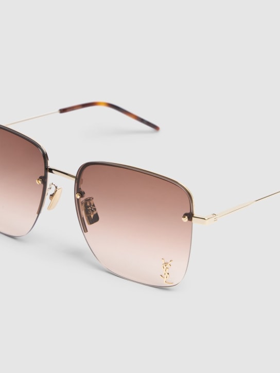 Saint Laurent: YSL SL 312 M sunglasses - Gold - men_1 | Luisa Via Roma