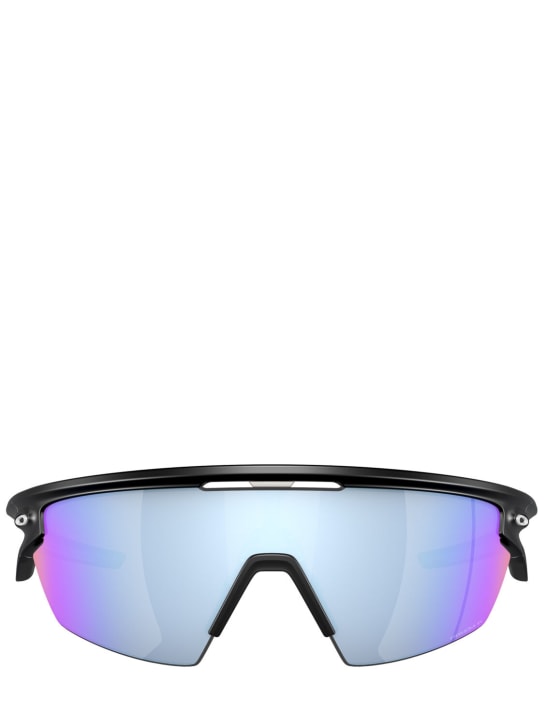 Oakley: Sphaera mask sunglasses - Blu/Nero - women_0 | Luisa Via Roma