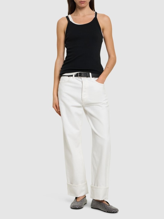 Agolde: Gerade geschnittene Jeans „Fran“ - Weiß - women_1 | Luisa Via Roma