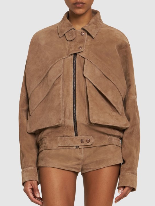 Suede leather jacket - Magda Butrym - Women  | Luisaviaroma