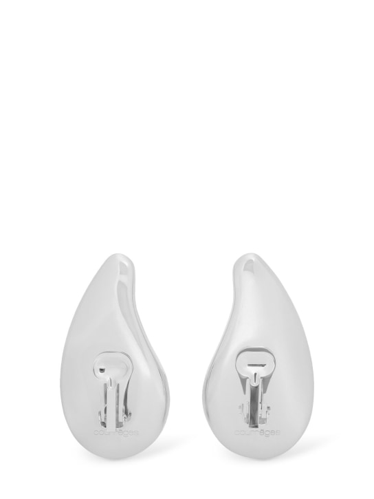 Courreges: Boucles d'oreilles en métal Drop - women_1 | Luisa Via Roma