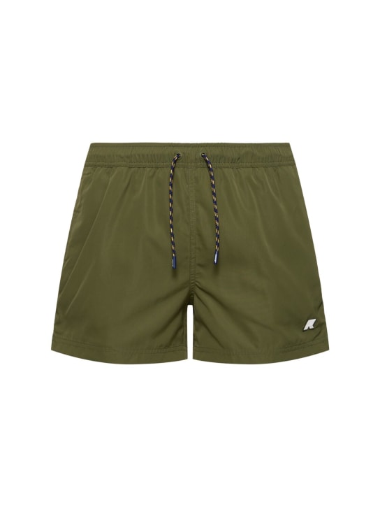 K-Way: Shorts mare Hazel - Green Cypress - men_0 | Luisa Via Roma