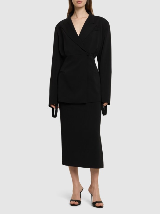 Andreadamo: 科技织物西服夹克 - 黑色 - women_1 | Luisa Via Roma