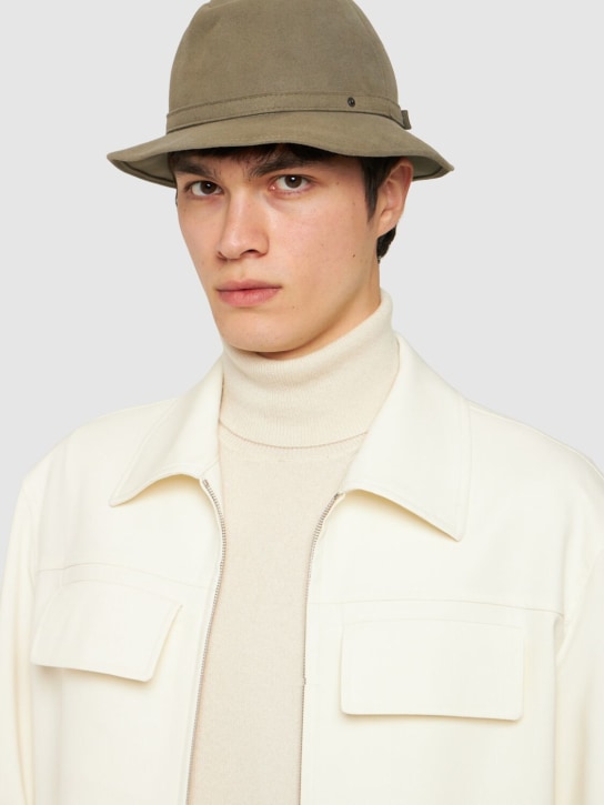 Borsalino: 4.5cm Pocket wool felt hat - men_1 | Luisa Via Roma