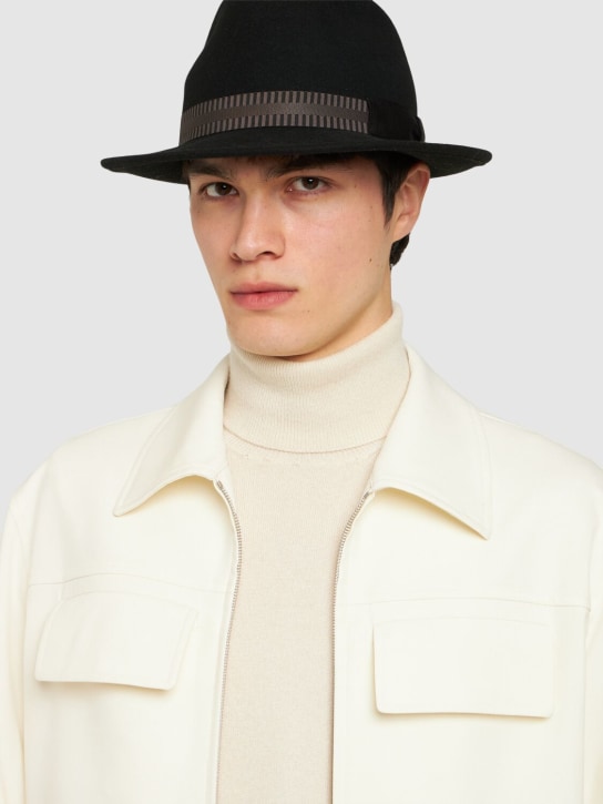 Borsalino: 6厘米Ricky羊毛毡帽子 - men_1 | Luisa Via Roma